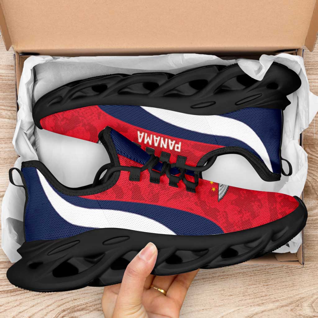 Panama 2026 Football Clunky Sneakers Vamos Los Canaleros Grunge Curve Stylized - Wonder Print Shop