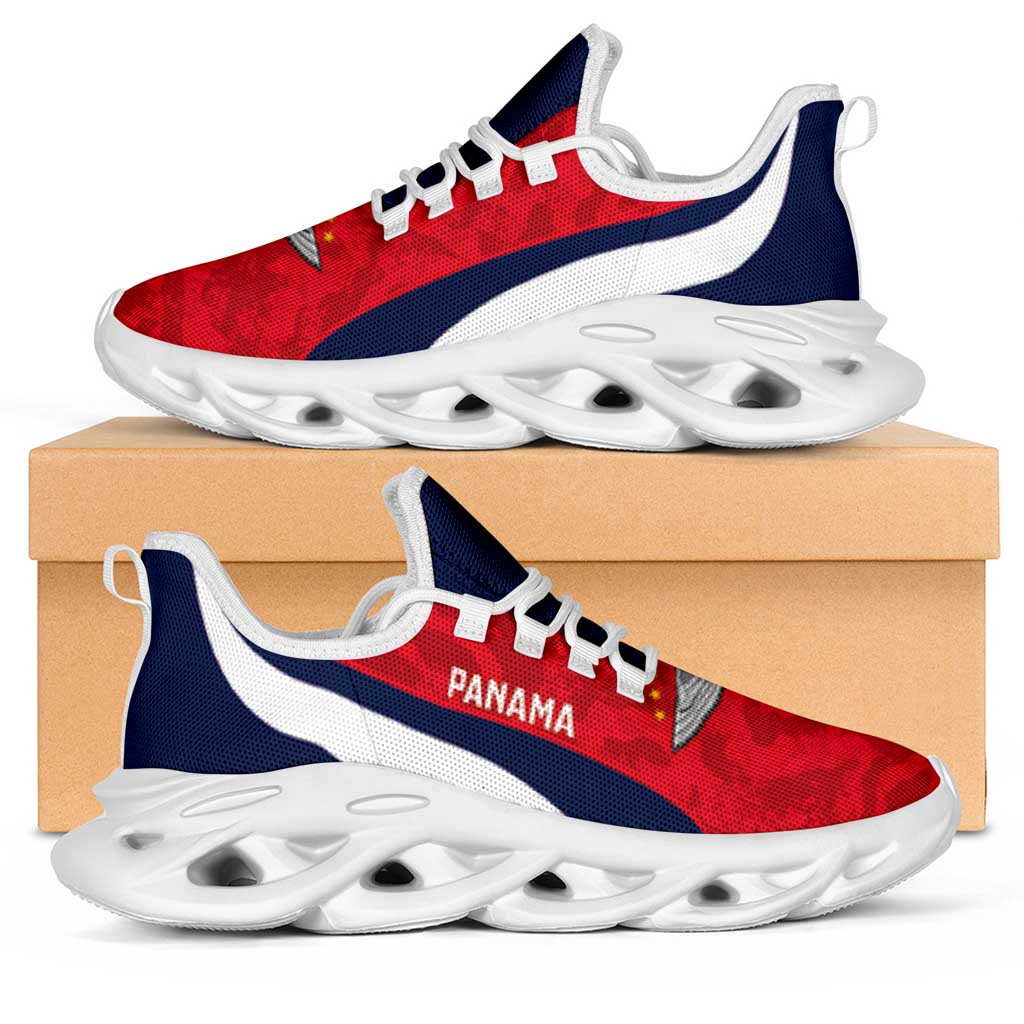 Panama 2026 Football Clunky Sneakers Vamos Los Canaleros Grunge Curve Stylized - Wonder Print Shop
