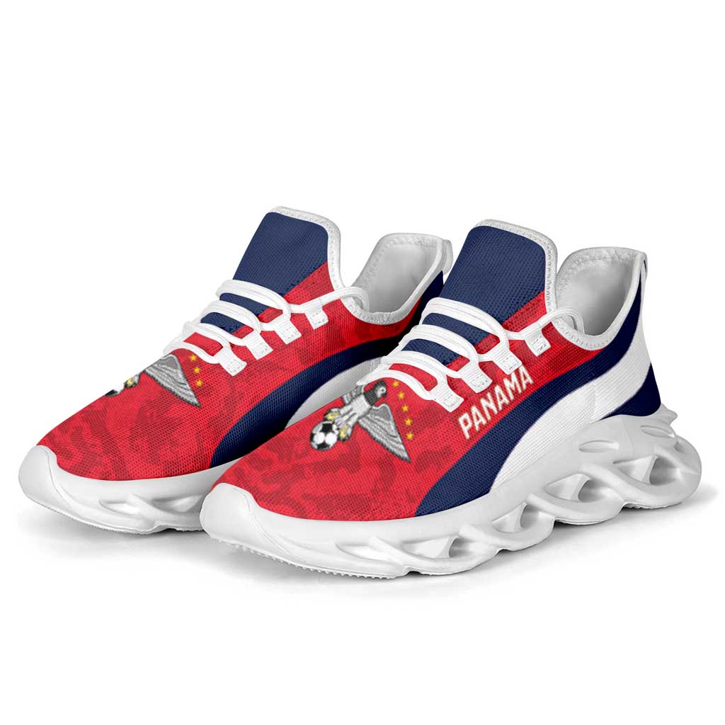Panama 2026 Football Clunky Sneakers Vamos Los Canaleros Grunge Curve Stylized - Wonder Print Shop