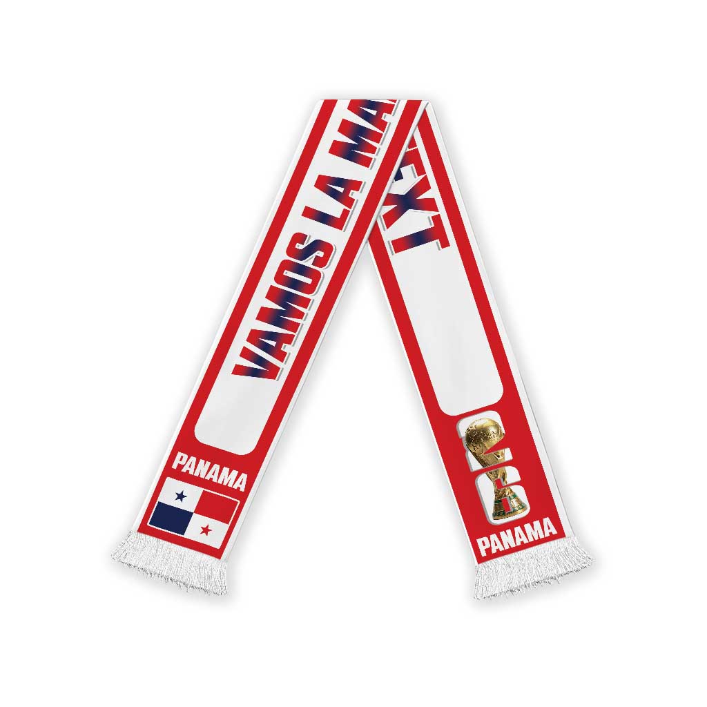 Panama 2026 Football Personalized Soccer Scarf Vamos La Marea Roja