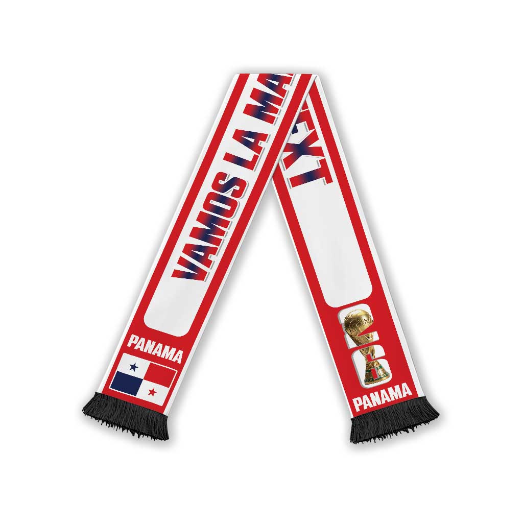 Panama 2026 Football Personalized Soccer Scarf Vamos La Marea Roja