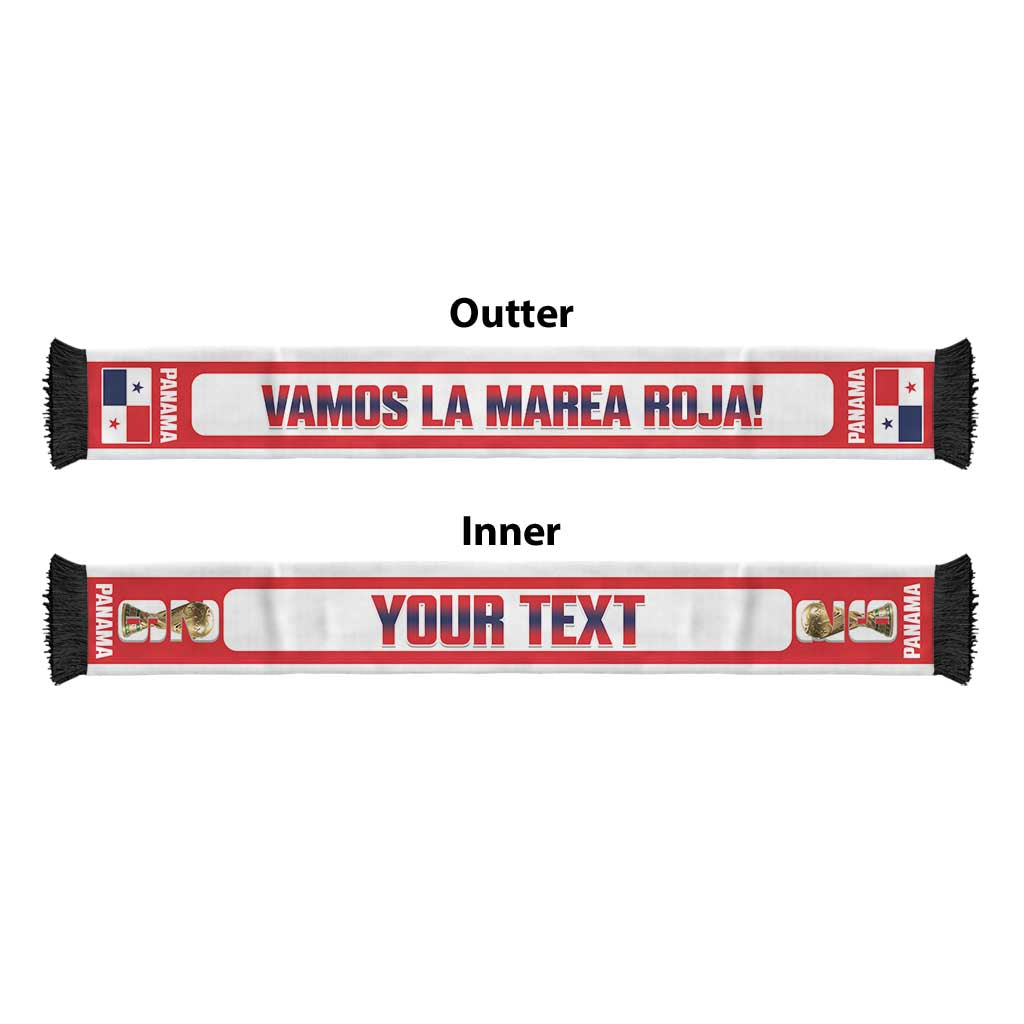 Panama 2026 Football Personalized Soccer Scarf Vamos La Marea Roja