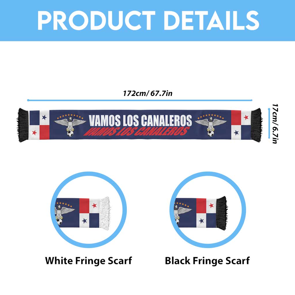 Panama 2026 Football Soccer Scarf Vamos Los Canaleros