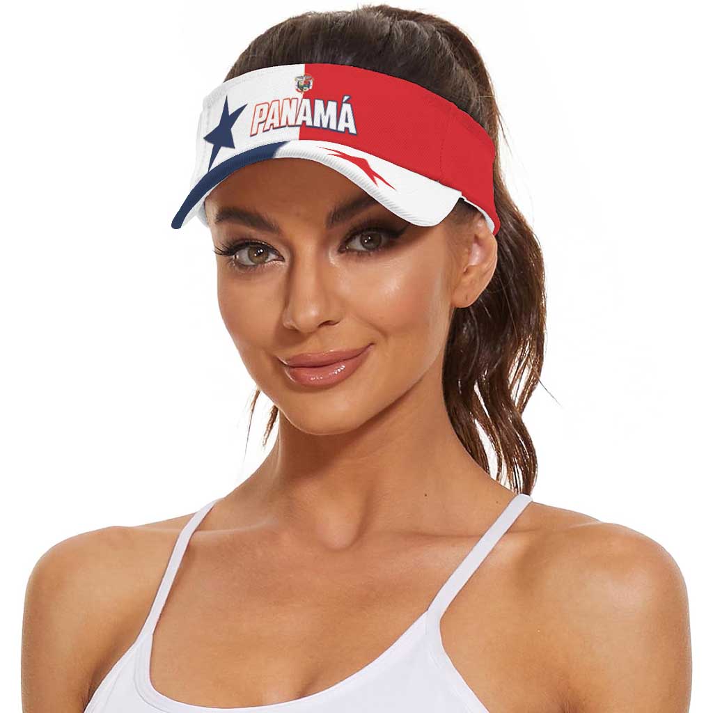 Panama 2026 Football Sun Visor Cap Vamos La Marea Roja