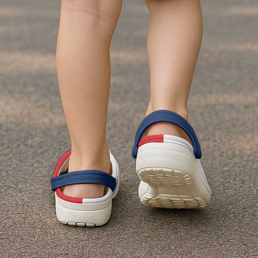 Panama Clogs Shoes Heritage Palette Flag-Inspired - Wonder Print Shop