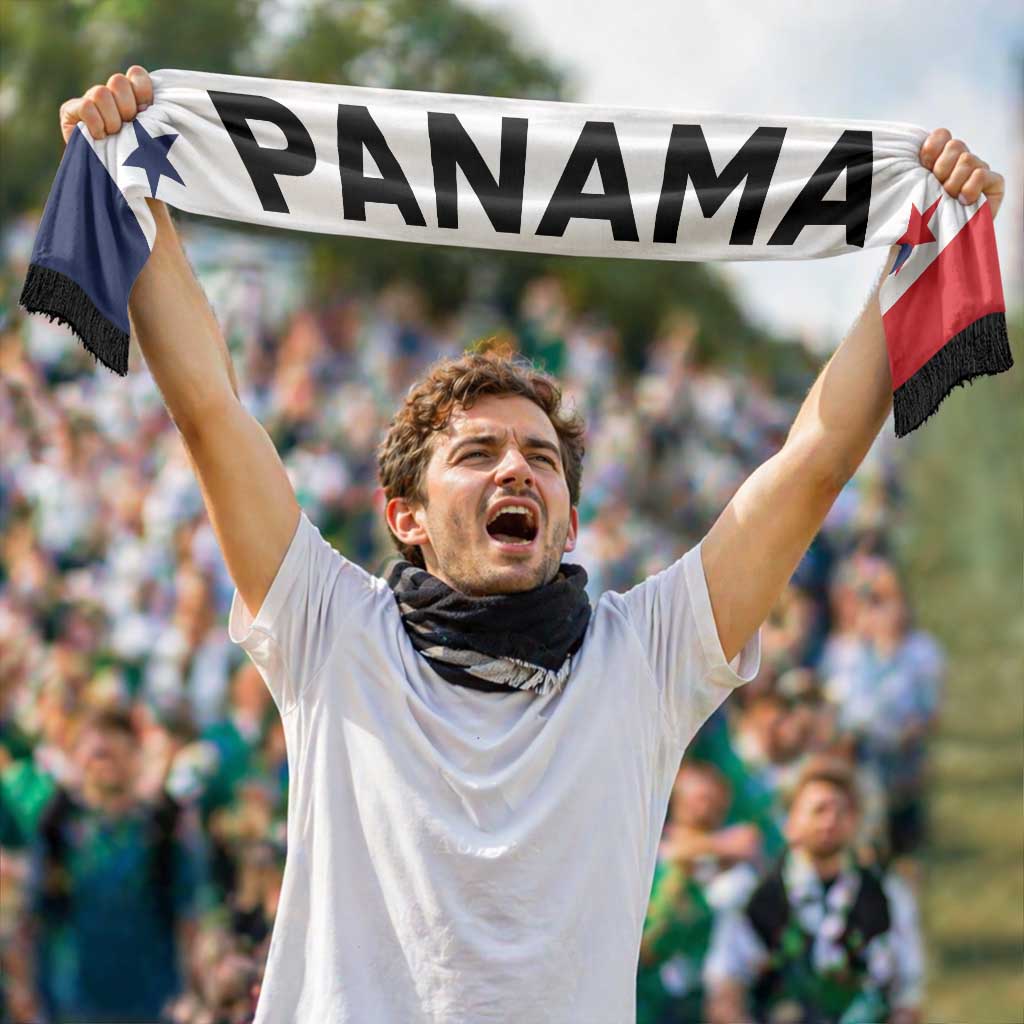 Panama Football 2026 Soccer Scarf Flag Style