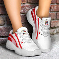 Panama Football Chunky Sneakers Flag-Inspired Curve Style