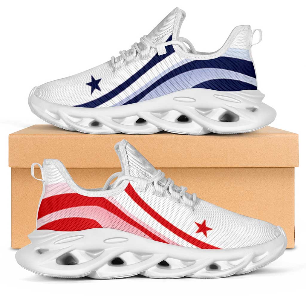 Panama Football Clunky Sneakers Flag-Inspired Curve Style