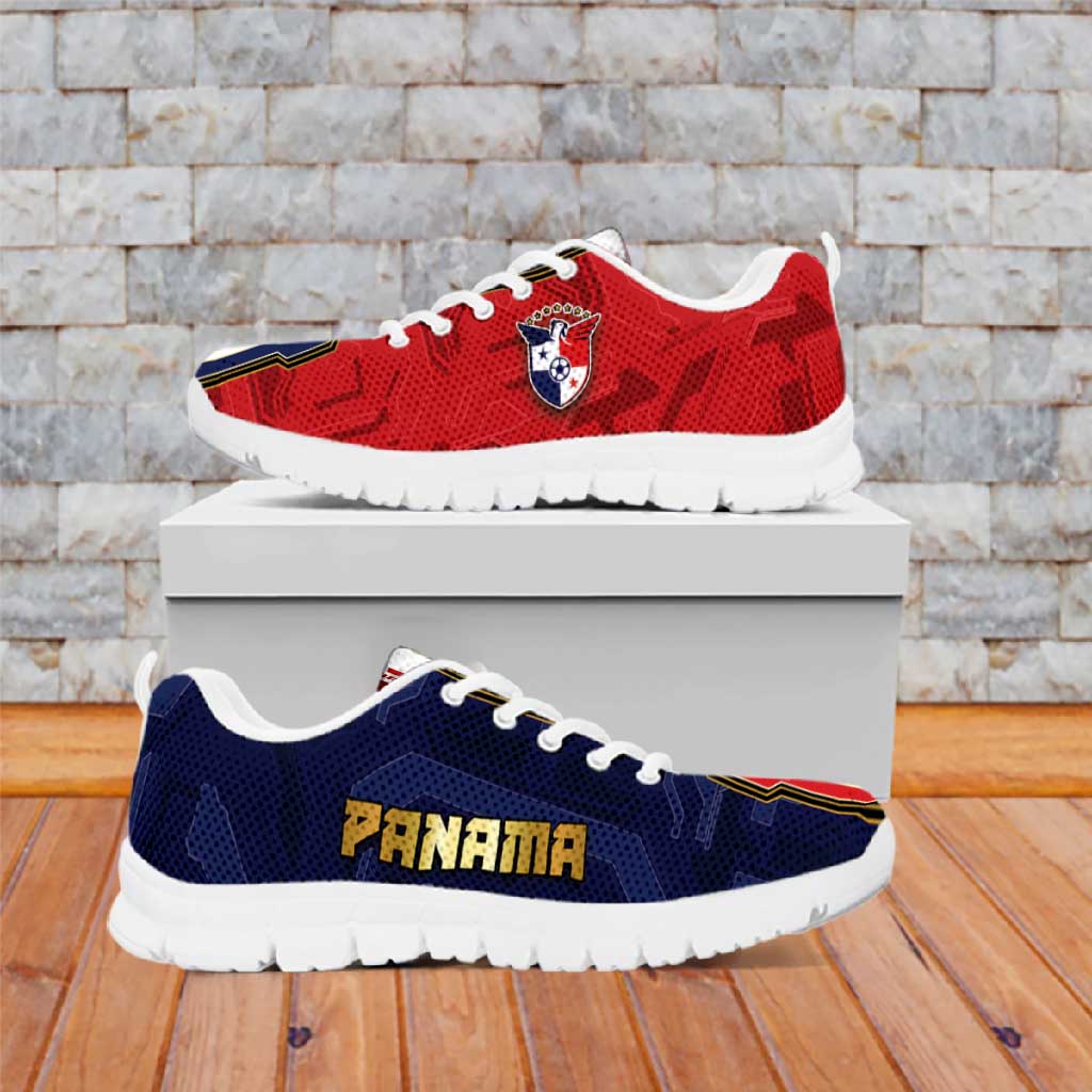 Panama Football Sneakers Cybernetic Mech Warrior Flag