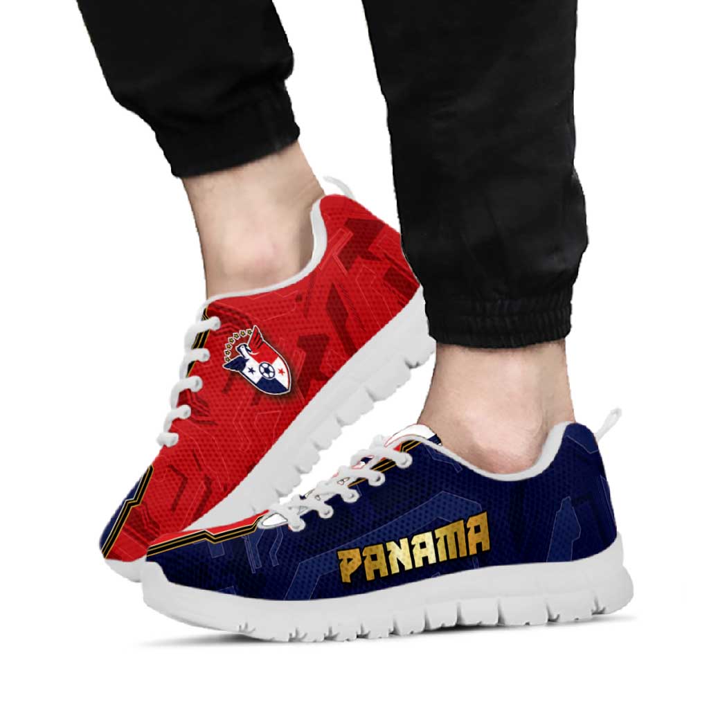 Panama Football Sneakers Cybernetic Mech Warrior Flag