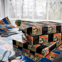 Panda Surfing Japanese Wrapping Paper Roll Vintage Great Wave Off Kanagawa Anime Kawaii - Wonder Print Shop