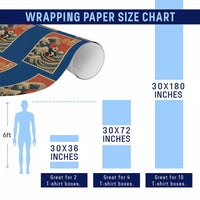 Panda Surfing Japanese Wrapping Paper Roll Vintage Great Wave Off Kanagawa Anime Kawaii - Wonder Print Shop