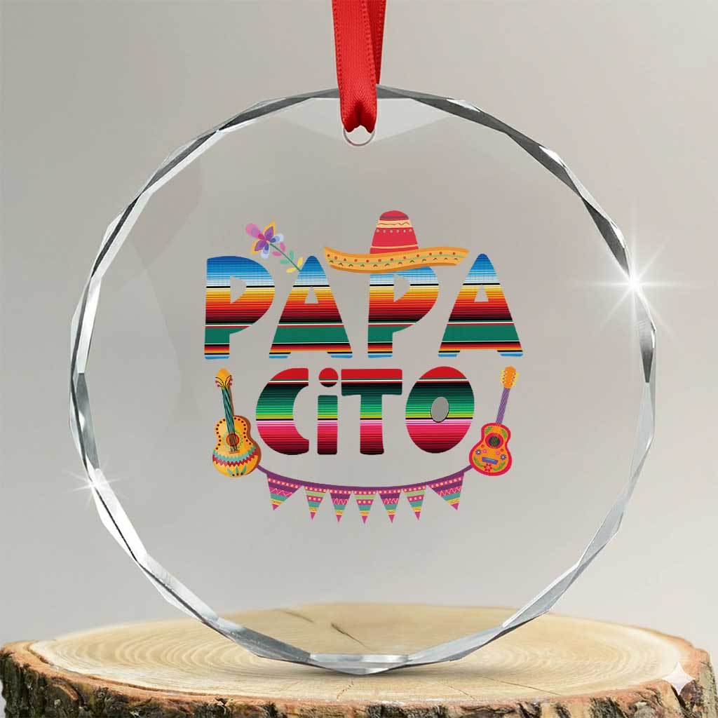 Papa Cito Crystal Glass Ornament Mexican Dad Latino Fathers Day Gift