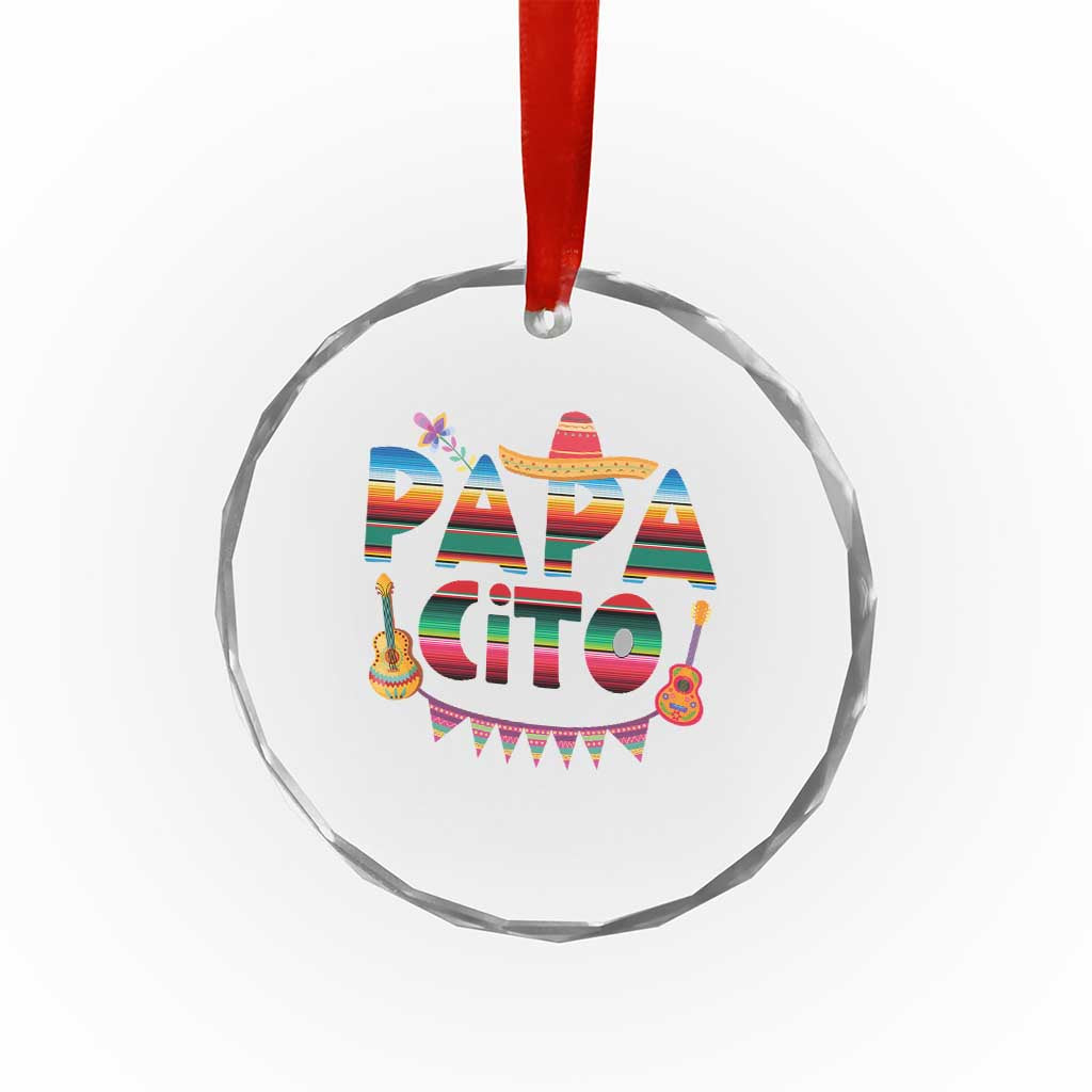 Papa Cito Crystal Glass Ornament Mexican Dad Latino Fathers Day Gift