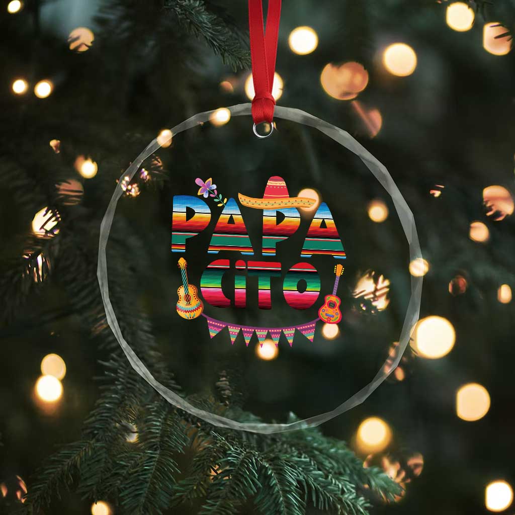 Papa Cito Crystal Glass Ornament Mexican Dad Latino Fathers Day Gift