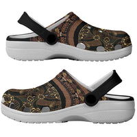 Papua New Guinea and Indonesia Batik Clogs Shoes Bird of Paradise with Tribal Batik Patterns