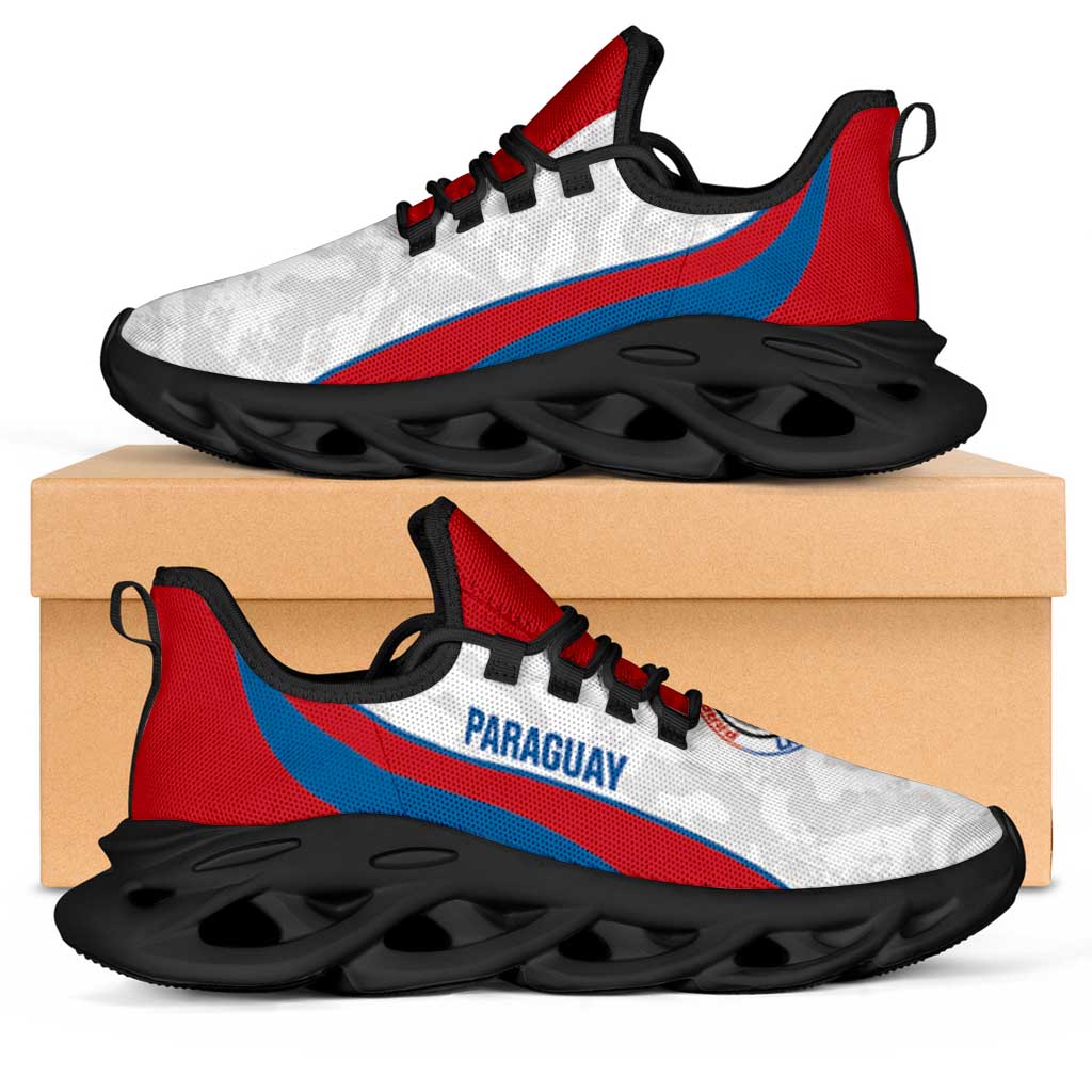 Paraguay 2026 Football Clunky Sneakers Los Guaranies Grunge Curve Stylized - Wonder Print Shop