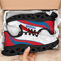 Paraguay 2026 Football Clunky Sneakers Los Guaranies Grunge Curve Stylized - Wonder Print Shop