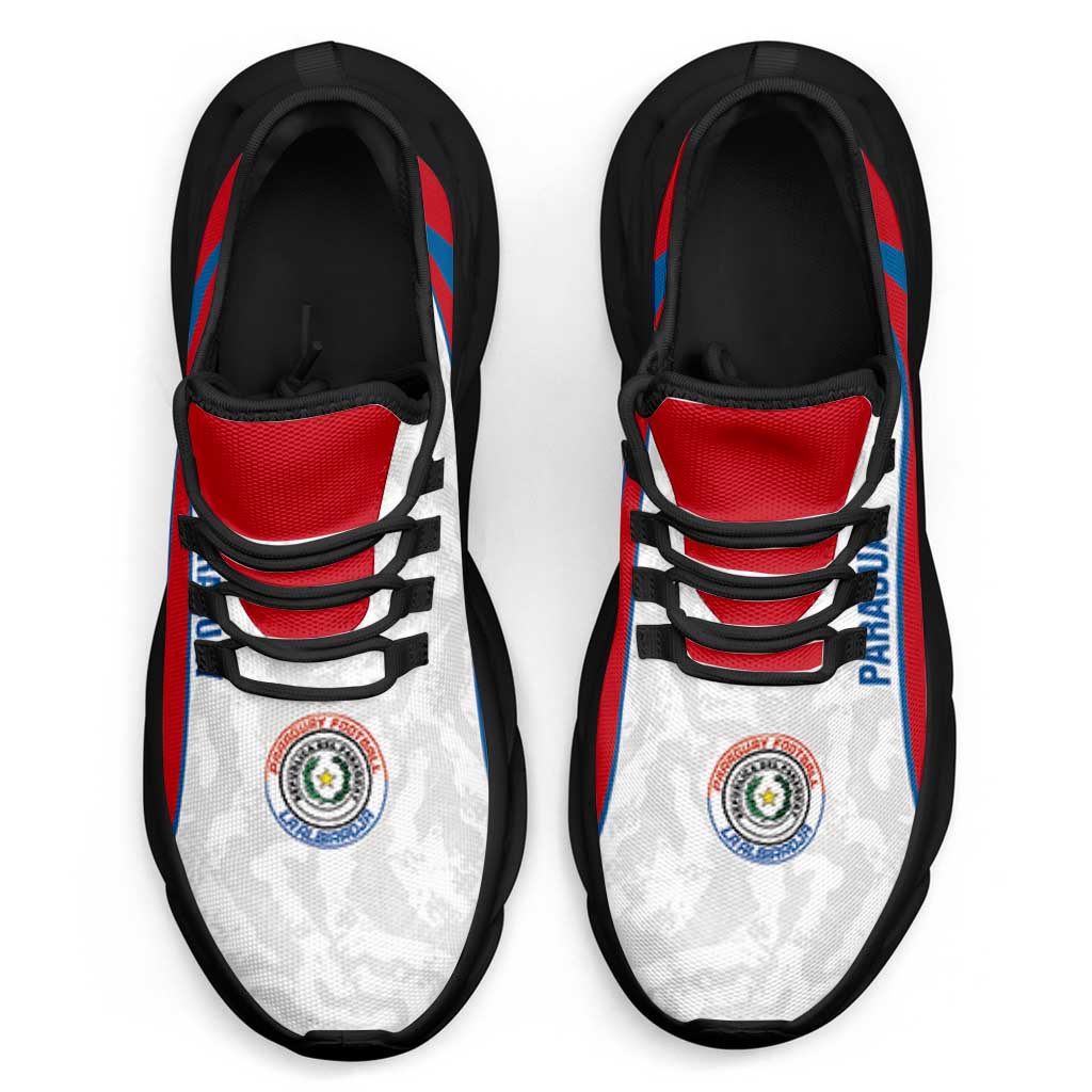 Paraguay 2026 Football Clunky Sneakers Los Guaranies Grunge Curve Stylized - Wonder Print Shop
