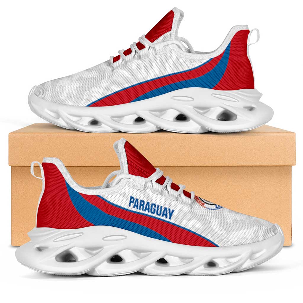 Paraguay 2026 Football Clunky Sneakers Los Guaranies Grunge Curve Stylized - Wonder Print Shop