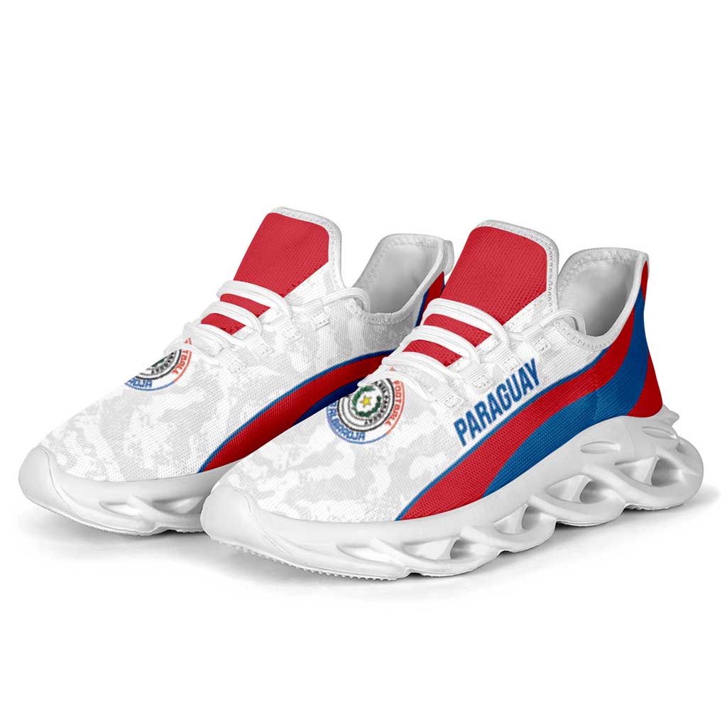 Paraguay 2026 Football Clunky Sneakers Los Guaranies Grunge Curve Stylized - Wonder Print Shop