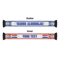 Paraguay 2026 Football Personalized Soccer Scarf Vamos La Albirroja