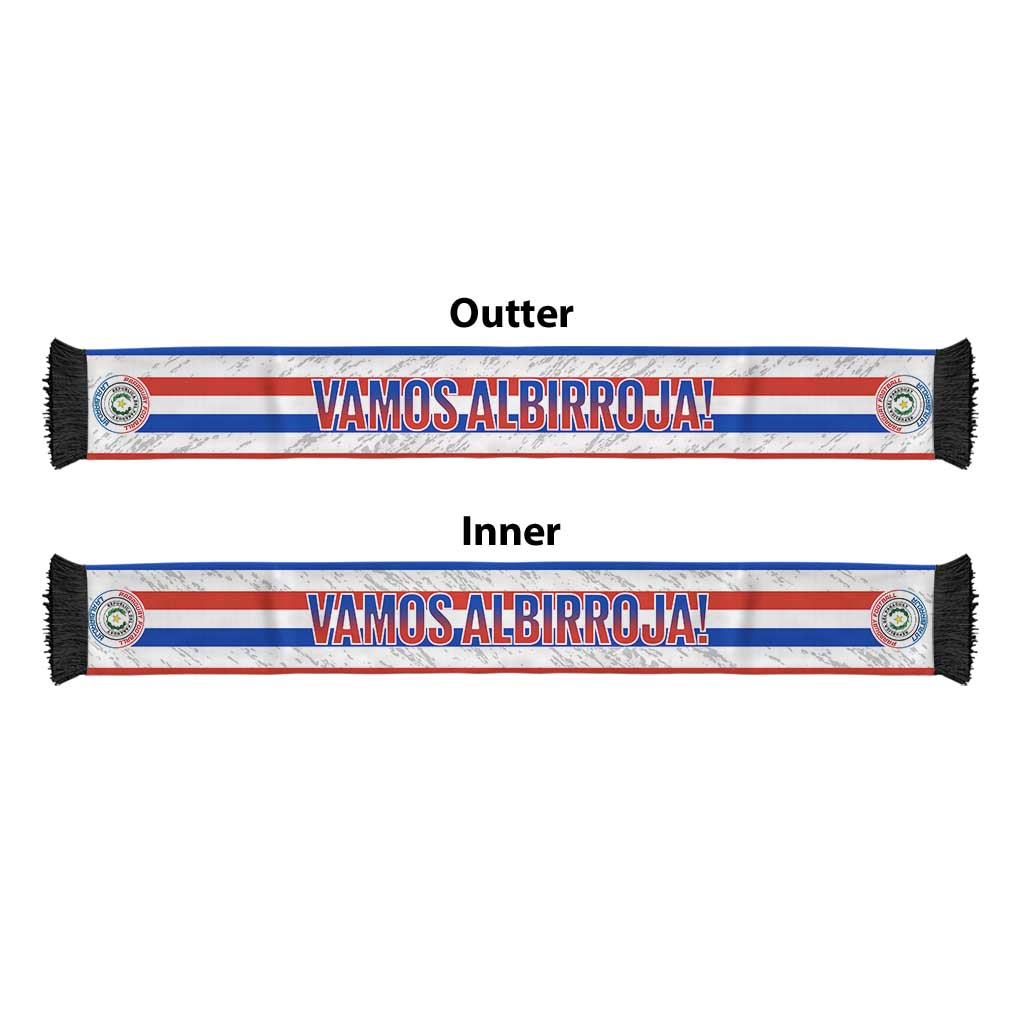 Paraguay 2026 Football Soccer Scarf Vamos La Albirroja