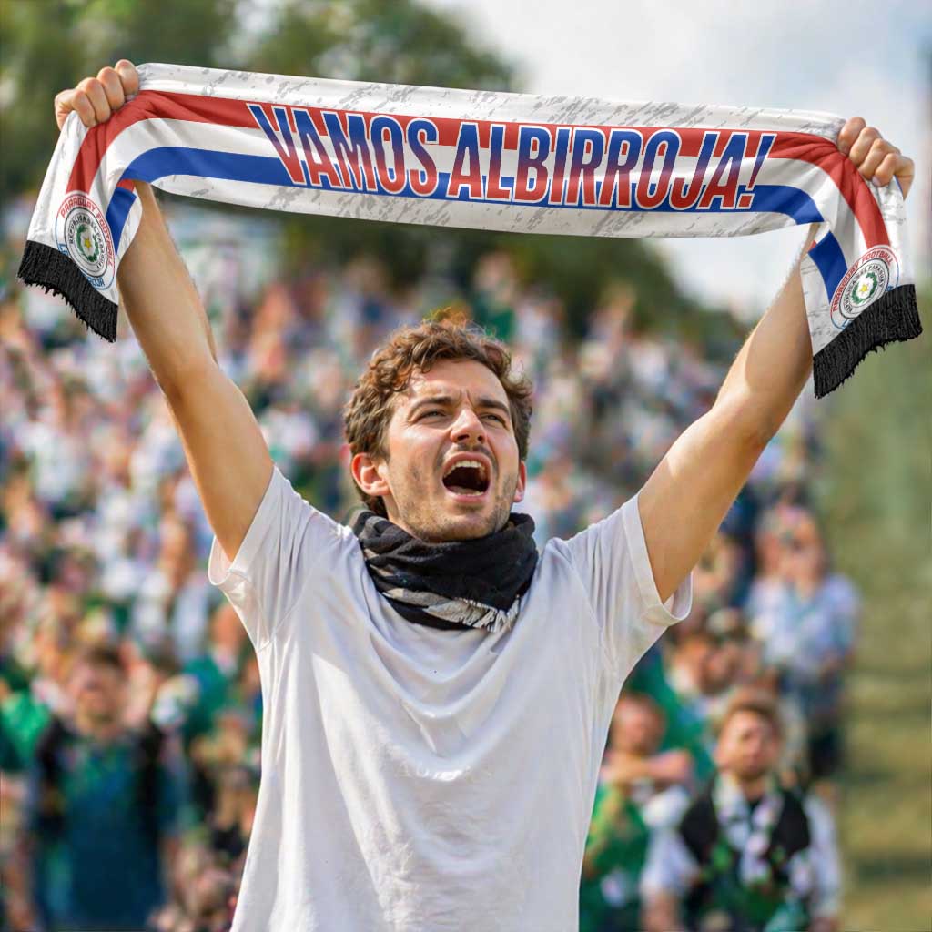 Paraguay 2026 Football Soccer Scarf Vamos La Albirroja