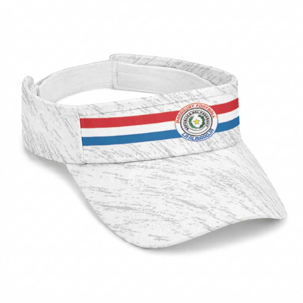 Paraguay 2026 Football Sun Visor Cap Vamos La Albirroja