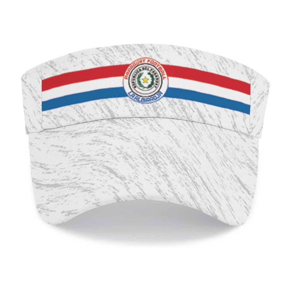 Paraguay 2026 Football Sun Visor Cap Vamos La Albirroja