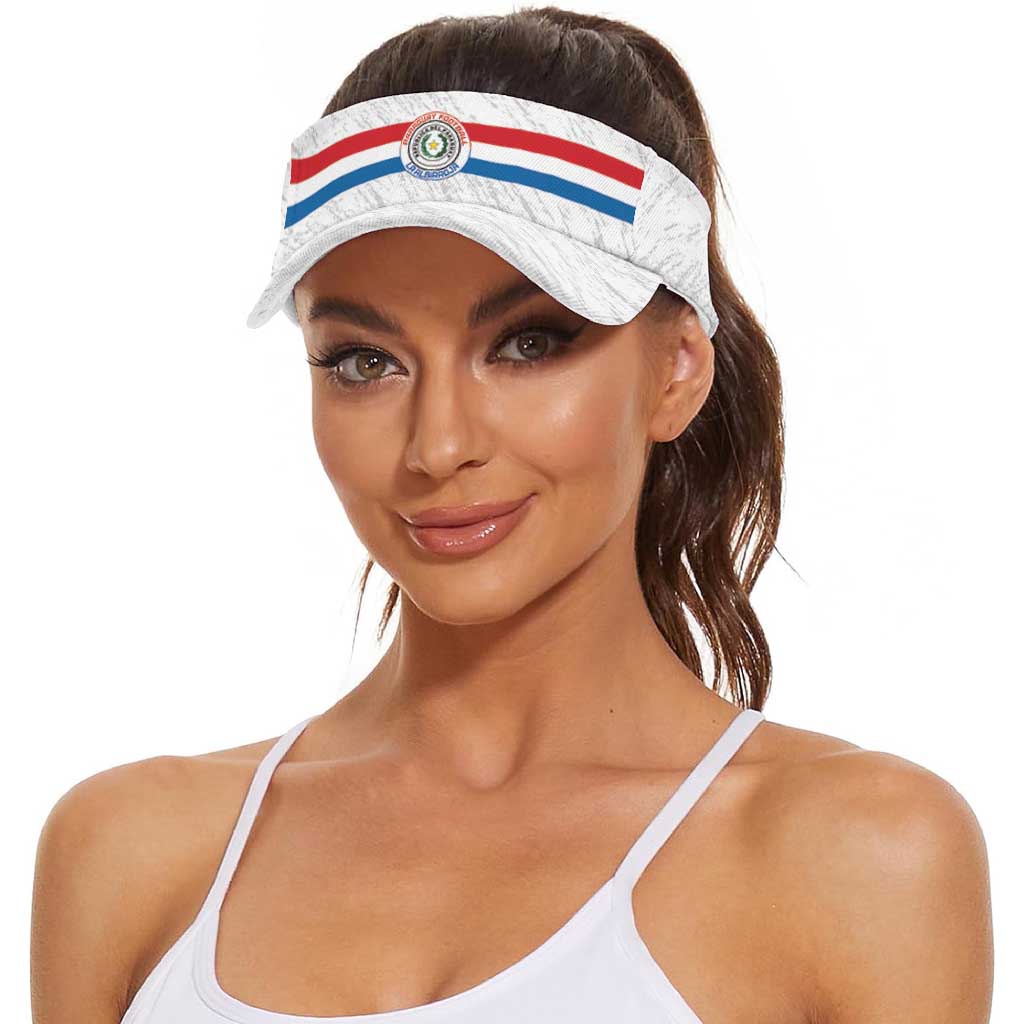Paraguay 2026 Football Sun Visor Cap Vamos La Albirroja