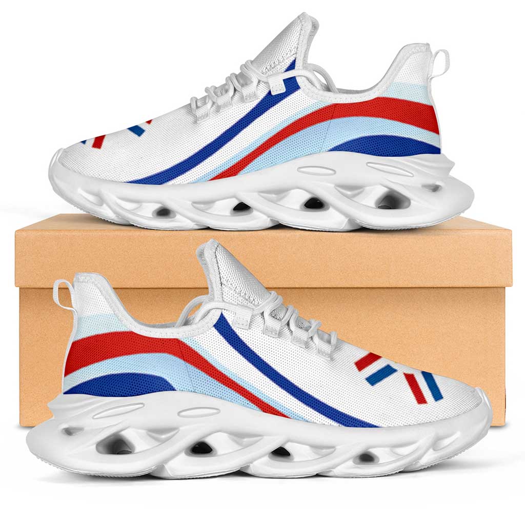 Paraguay Football Clunky Sneakers Flag-Inspired Curve Style