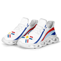 Paraguay Football Clunky Sneakers Flag-Inspired Curve Style