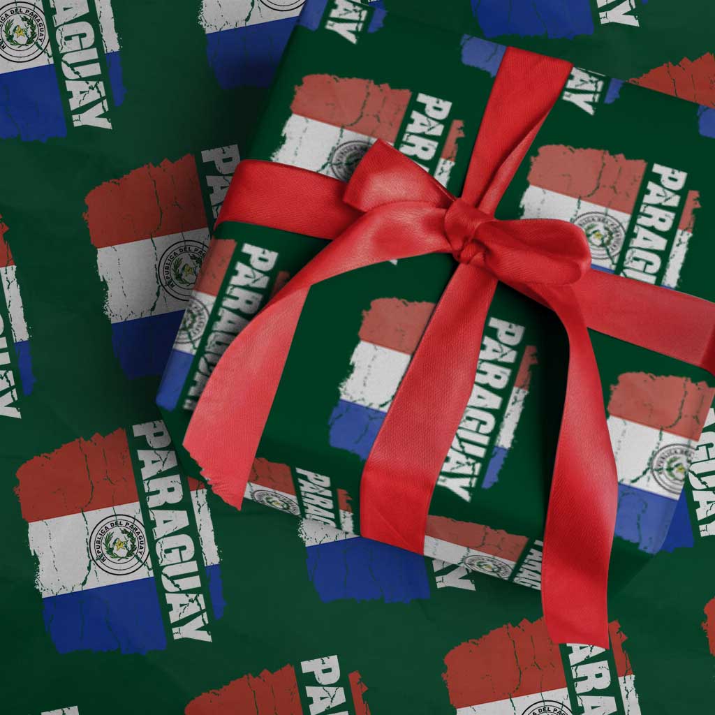Paraguay Proud Roots Vintage Paraguaya Flag Heritage Pride Wrapping Paper Roll
