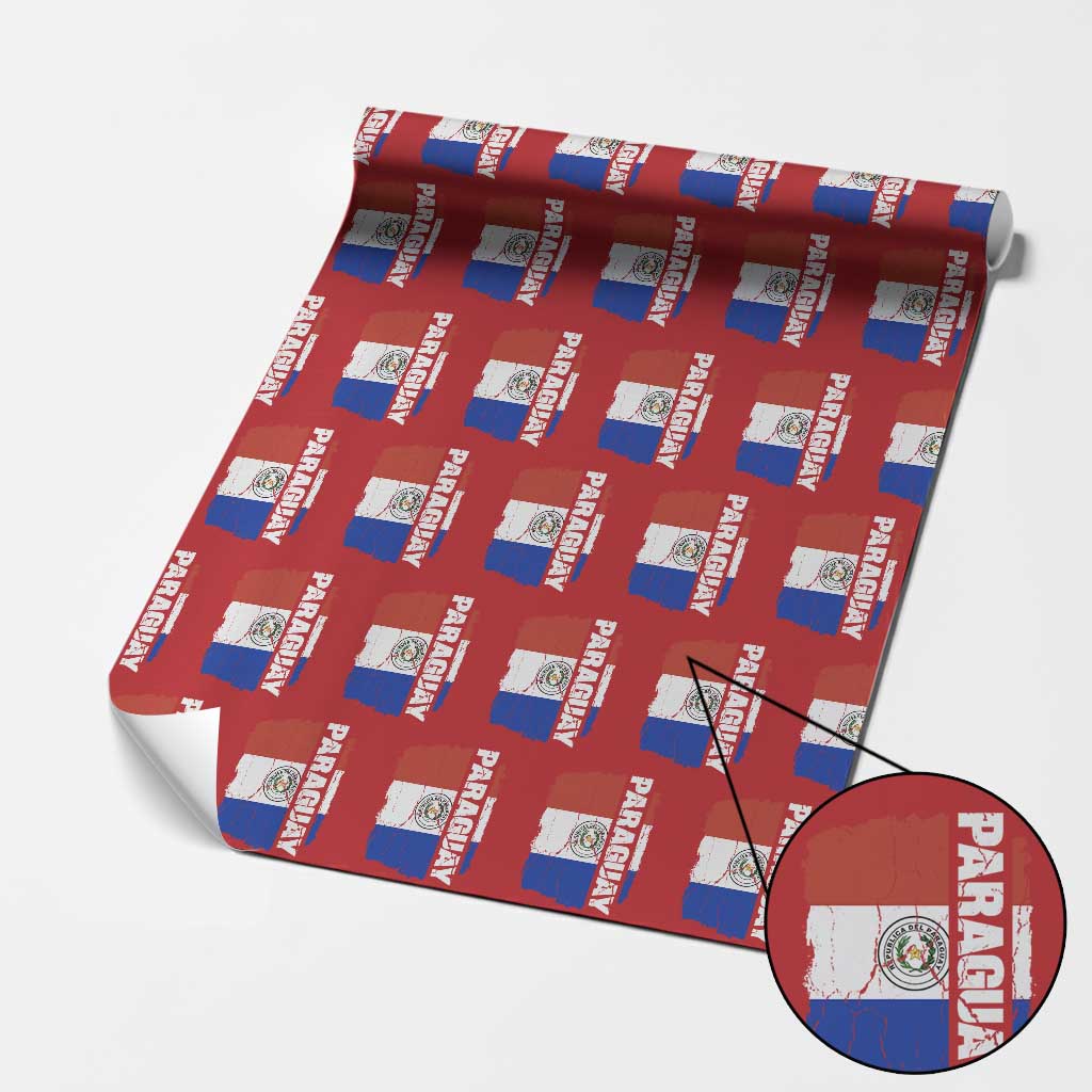 Paraguay Proud Roots Vintage Paraguaya Flag Heritage Pride Wrapping Paper Roll