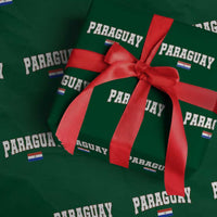 Paraguay Retro Athletic Varsity Style Wrapping Paper Roll Paraguaya Flag Country Pride Heritage