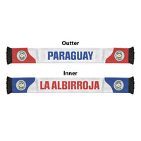 Paraguay World Football 2026 Soccer Scarf National Pride Never Stops