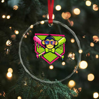 Party Monkey Baseball Drip Funny Animals Lover Crystal Glass Ornament