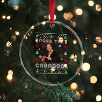 Pass The Gabagool Ugly Christmas Crystal Glass Ornament Retro TV Show Funny - Wonder Print Shop