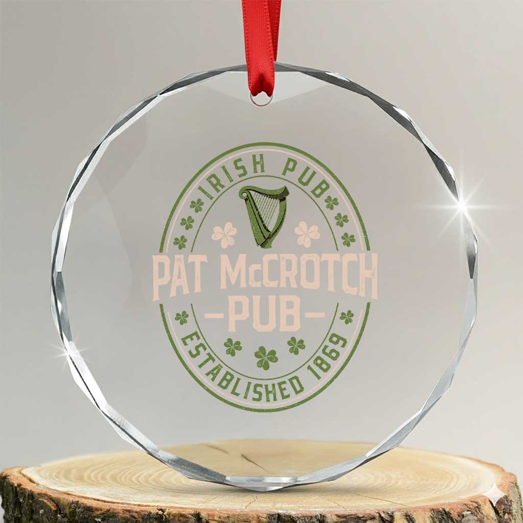 Pat McCrotch Irish Pub Crystal Glass Ornament St Patricks Day Dirty Adult Drinking