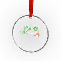 Pat McCrotch Irish Pub Crystal Glass Ornament St Patricks Day Drinking Humor
