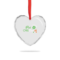 Pat McCrotch Irish Pub Heart Crystal Glass Ornament St Patricks Day Drinking Humor