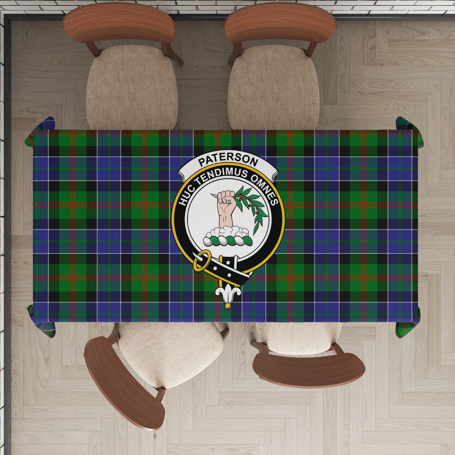 paterson-family-crest-tartan-tablecloth
