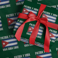 Patria y Vida Cuba Libre Wrapping Paper Roll Freedom Patriotic Cuban Flag