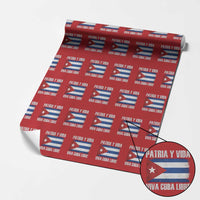 Patria y Vida Cuba Libre Wrapping Paper Roll Freedom Patriotic Cuban Flag