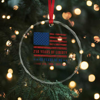 Patriotic 40th Birthday USA 250th Anniversary Crystal Glass Ornament 250 Years of Liberty 1986 40 Year Old Gift
