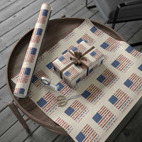 Patriotic 50th Birthday USA 250th Anniversary Wrapping Paper Roll 250 Years of Liberty 1976 50 Year Old Gift