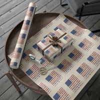 Patriotic 60th Birthday USA 250th Anniversary Wrapping Paper Roll 250 Years of Liberty 1966 60 Year Old Gift