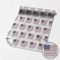 Patriotic 80th Birthday USA 250th Anniversary Wrapping Paper Roll 250 Years of Liberty 1946 80 Year Old Gift