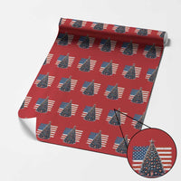 Patriotic American Flag Christmas Wrapping Paper Roll - Wonder Print Shop